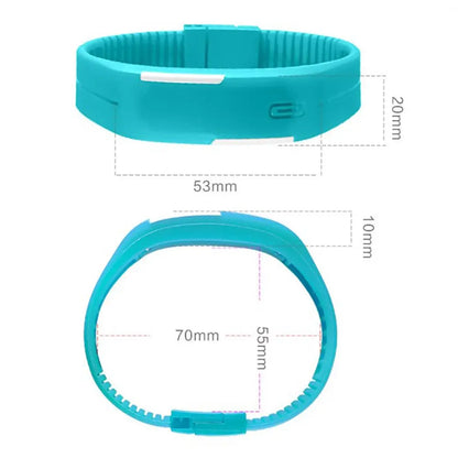 Waterproof Kids Wristband Silicone Bracelet Electronic Watch LED Touch Wrist Watch Touch Digital Watch Sports Wristwatches