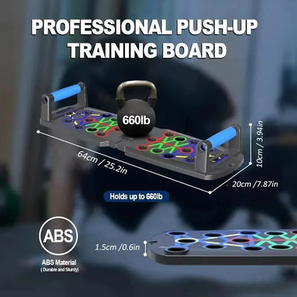 Household push-up board set for portable multi-function push-up fitness equipment for men's chest abdomen/back training