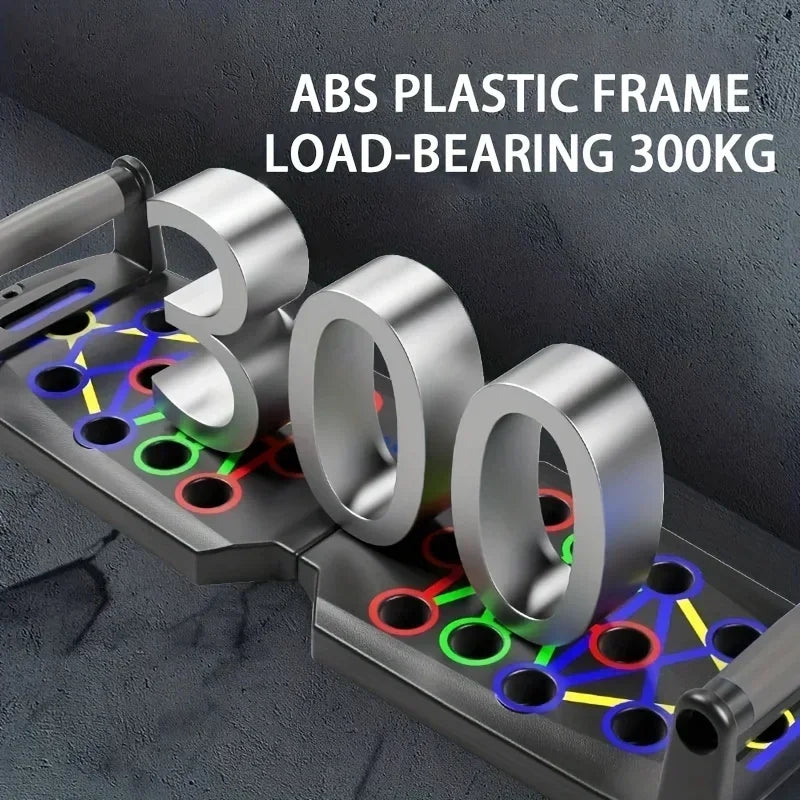 Household push-up board rack, foldable fitness equipment for men and women, chest and abdominal muscle training device.
