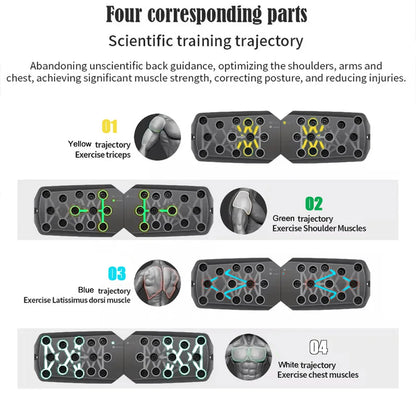 Push Up Support Board, Multifunctional Exercise Chest and Abdominal Muscles, Household Men's and Women's Training Board Fitness