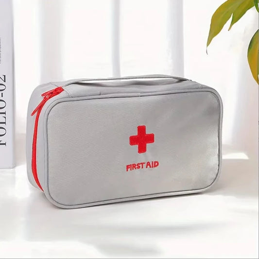 Health Medicine First Aid Kit Oxford Cloth Portable Travel Storage Emergency Kit Tote Bag Outdoor Medical Bag Storage Bag