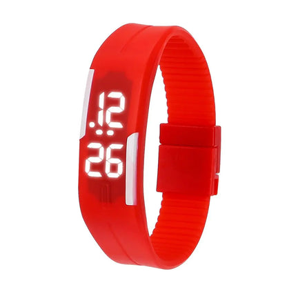 Waterproof Kids Wristband Silicone Bracelet Electronic Watch LED Touch Wrist Watch Touch Digital Watch Sports Wristwatches