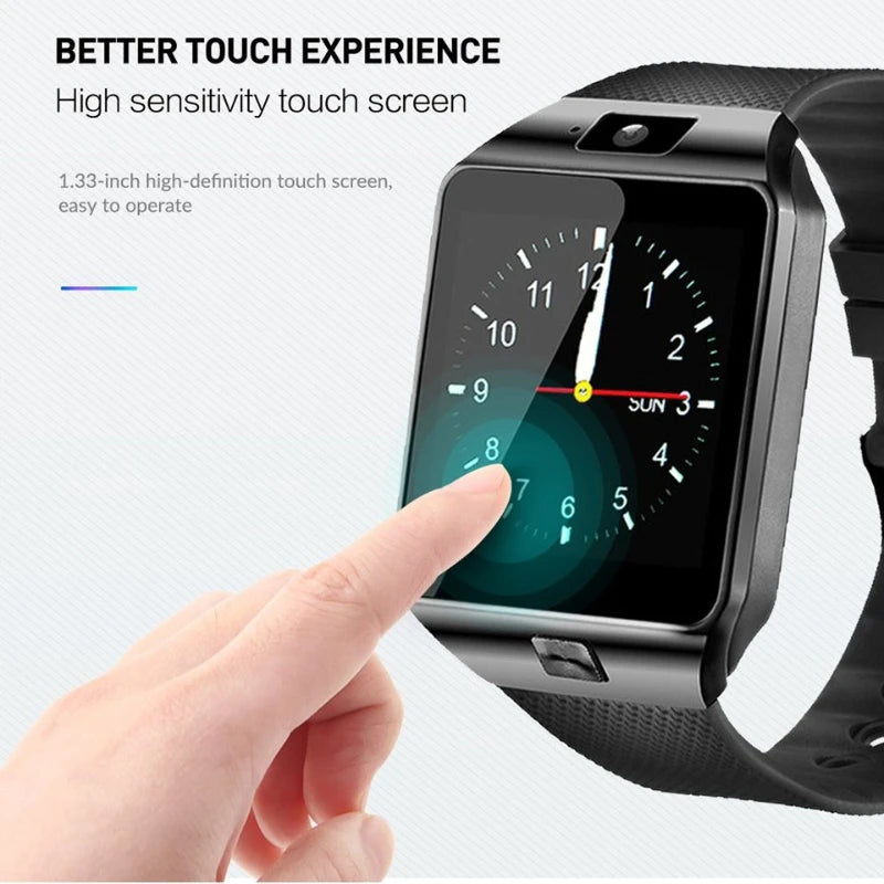 Smart Watch Men Women With SIM TF Card Slot Bluetooth Call Camera Smartwatch Information Watches Push Music Play For Android IOS