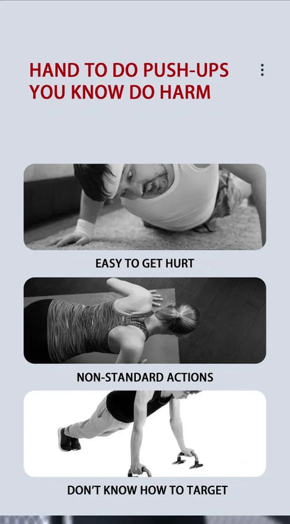 Household push-up board rack, foldable fitness equipment for men and women, chest and abdominal muscle training device.