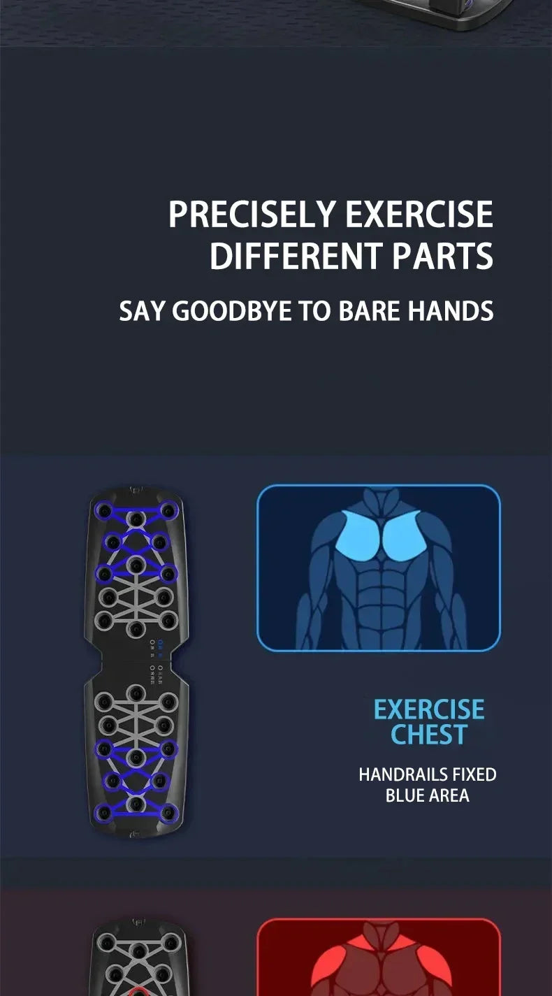 Household push-up board rack, foldable fitness equipment for men and women, chest and abdominal muscle training device.