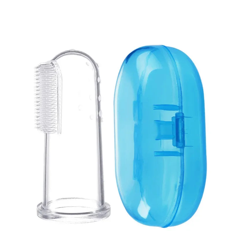 1PC Super Soft Pet Finger Dog Toothbrush  Teddy Dog Brush Bad Breath Tartar Teeth Tool Cat Cleaning Dog Supplies Accessories