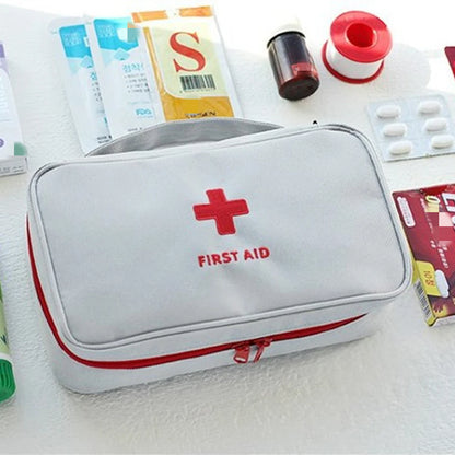 Health Medicine First Aid Kit Oxford Cloth Portable Travel Storage Emergency Kit Tote Bag Outdoor Medical Bag Storage Bag