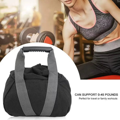 Fitness Training Power Sandbag Portable Adjustable Canvas Sand Kettlebell Soft Sand Bag for Home Training,Fitness,Yoga Workout