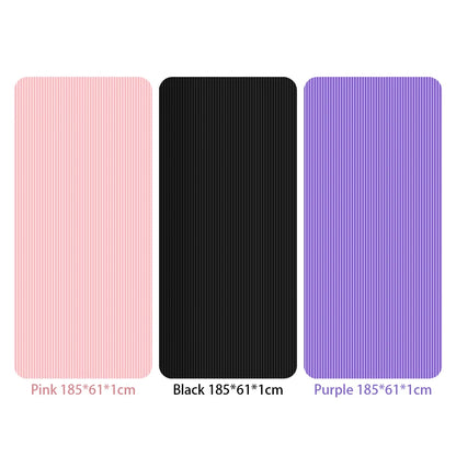 Yoga Mat Non Slip Exercise Mat Thick Solid Color Fitness Mat Yoga Workout Mat Multi-Function for Home Gym