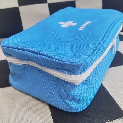 Health Medicine First Aid Kit Oxford Cloth Portable Travel Storage Emergency Kit Tote Bag Outdoor Medical Bag Storage Bag
