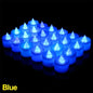 1/48PCS Flameless Led Candle Christmas Wedding Party Decoration Table Lamp Heart-shape Electronic Battery-Power Tealight Candles