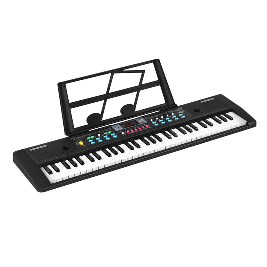 61-Keys Multifunctional Electronic Piano Keyboard for Kids, Built-in Microphone, Portable Piano Learning Tool for Beginners
