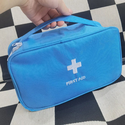 Health Medicine First Aid Kit Oxford Cloth Portable Travel Storage Emergency Kit Tote Bag Outdoor Medical Bag Storage Bag