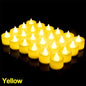 1/48PCS Flameless Led Candle Christmas Wedding Party Decoration Table Lamp Heart-shape Electronic Battery-Power Tealight Candles