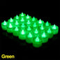 1/48PCS Flameless Led Candle Christmas Wedding Party Decoration Table Lamp Heart-shape Electronic Battery-Power Tealight Candles