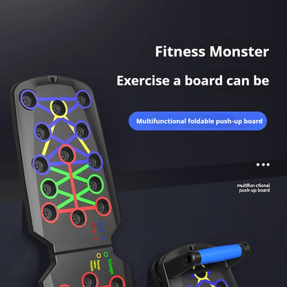 Foldable Push Up Board Chest Abs Core Training Equipment Portable Home Gym Fitness