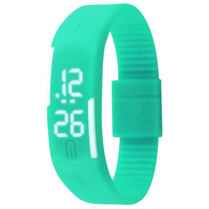 Waterproof Kids Wristband Silicone Bracelet Electronic Watch LED Touch Wrist Watch Touch Digital Watch Sports Wristwatches