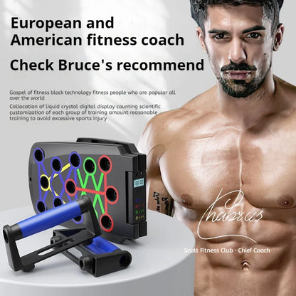 Foldable Push Up Board Chest Abs Core Training Equipment Portable Home Gym Fitness