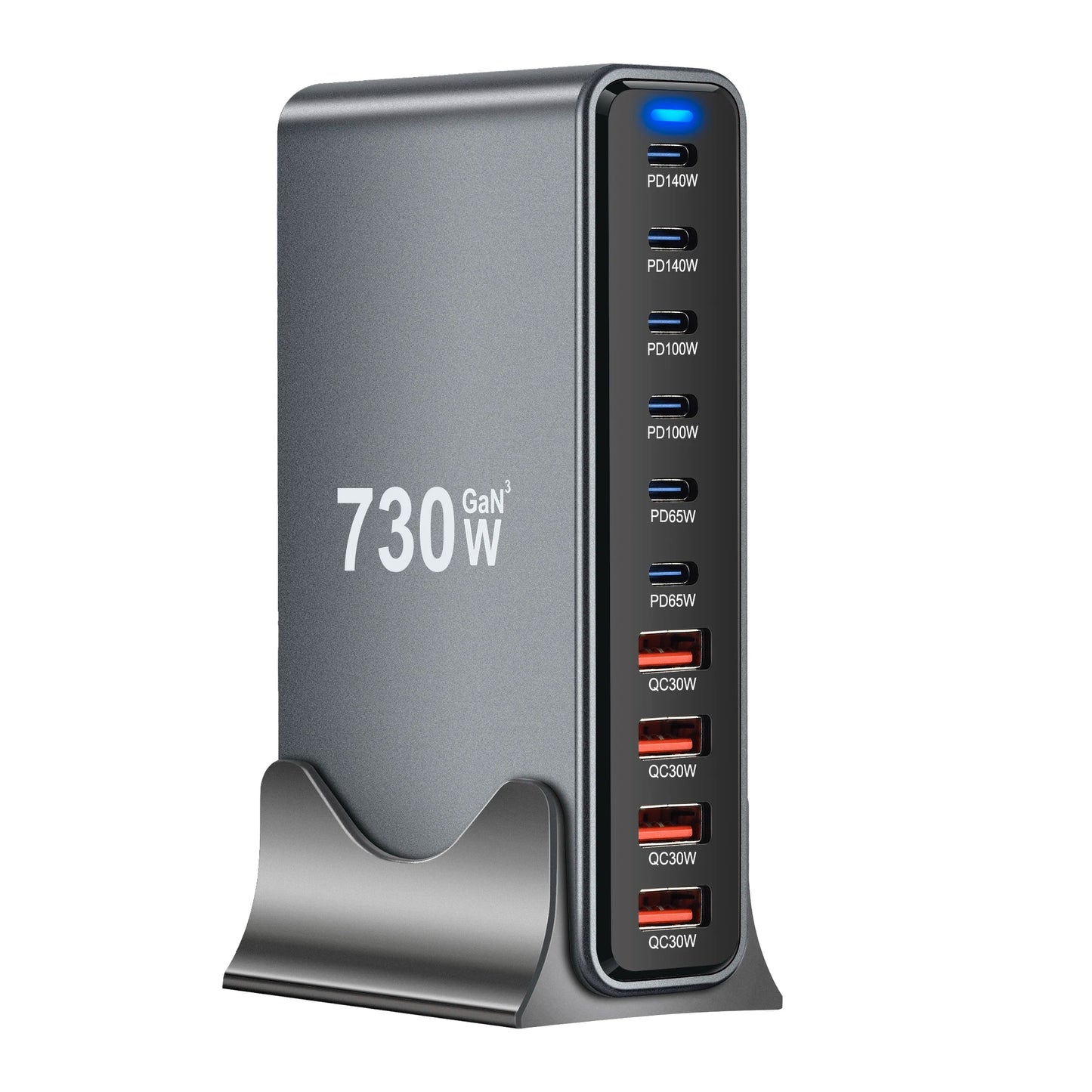 800W/670W/470W USB C Fast GaN Charger Multi-port Desktop Charging Station For iPhone Samsung Xiaomi Huawei Macbook Type C PD3.0