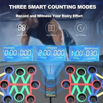 Household push-up board set for portable multi-function push-up fitness equipment for men's chest abdomen/back training