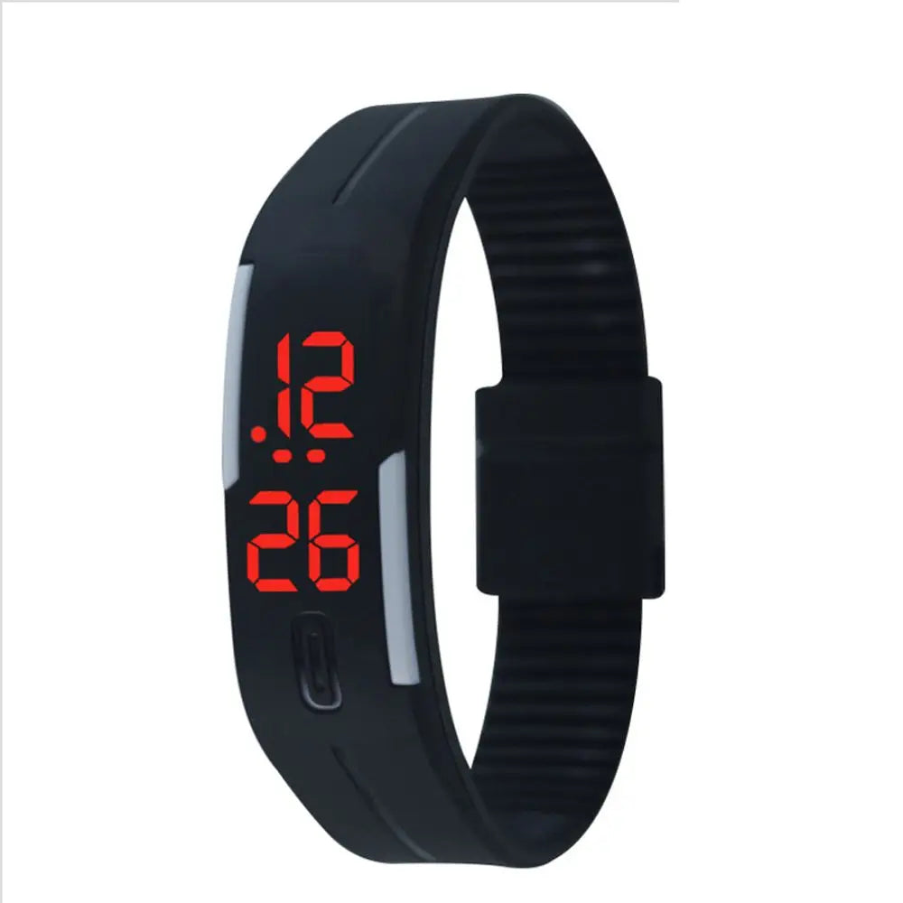 Waterproof Kids Wristband Silicone Bracelet Electronic Watch LED Touch Wrist Watch Touch Digital Watch Sports Wristwatches