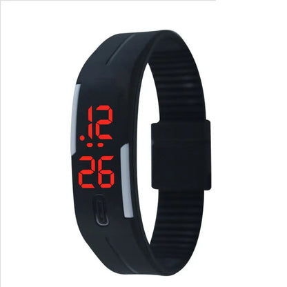 Waterproof Kids Wristband Silicone Bracelet Electronic Watch LED Touch Wrist Watch Touch Digital Watch Sports Wristwatches