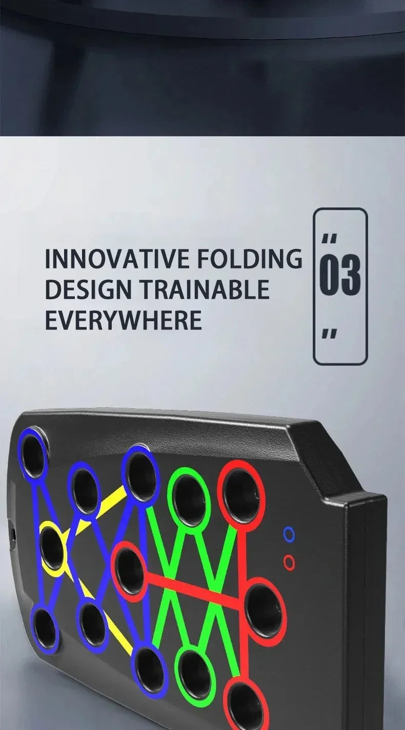Household push-up board rack, foldable fitness equipment for men and women, chest and abdominal muscle training device.