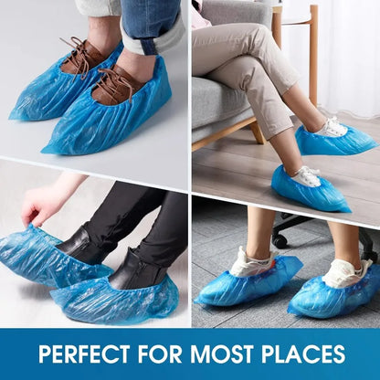 Disposable Shoe Covers Household Non-woven Shoe Cover Waterproof Slip Resistant Booties Cover Travel Hotel Disposable Dust Shoes