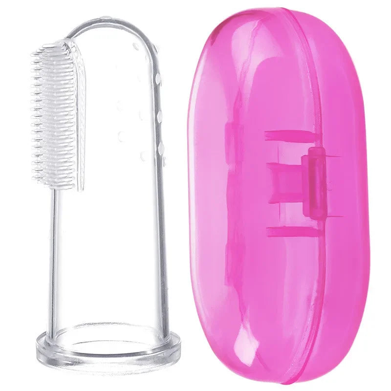 1PC Super Soft Pet Finger Dog Toothbrush  Teddy Dog Brush Bad Breath Tartar Teeth Tool Cat Cleaning Dog Supplies Accessories