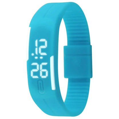 Waterproof Kids Wristband Silicone Bracelet Electronic Watch LED Touch Wrist Watch Touch Digital Watch Sports Wristwatches