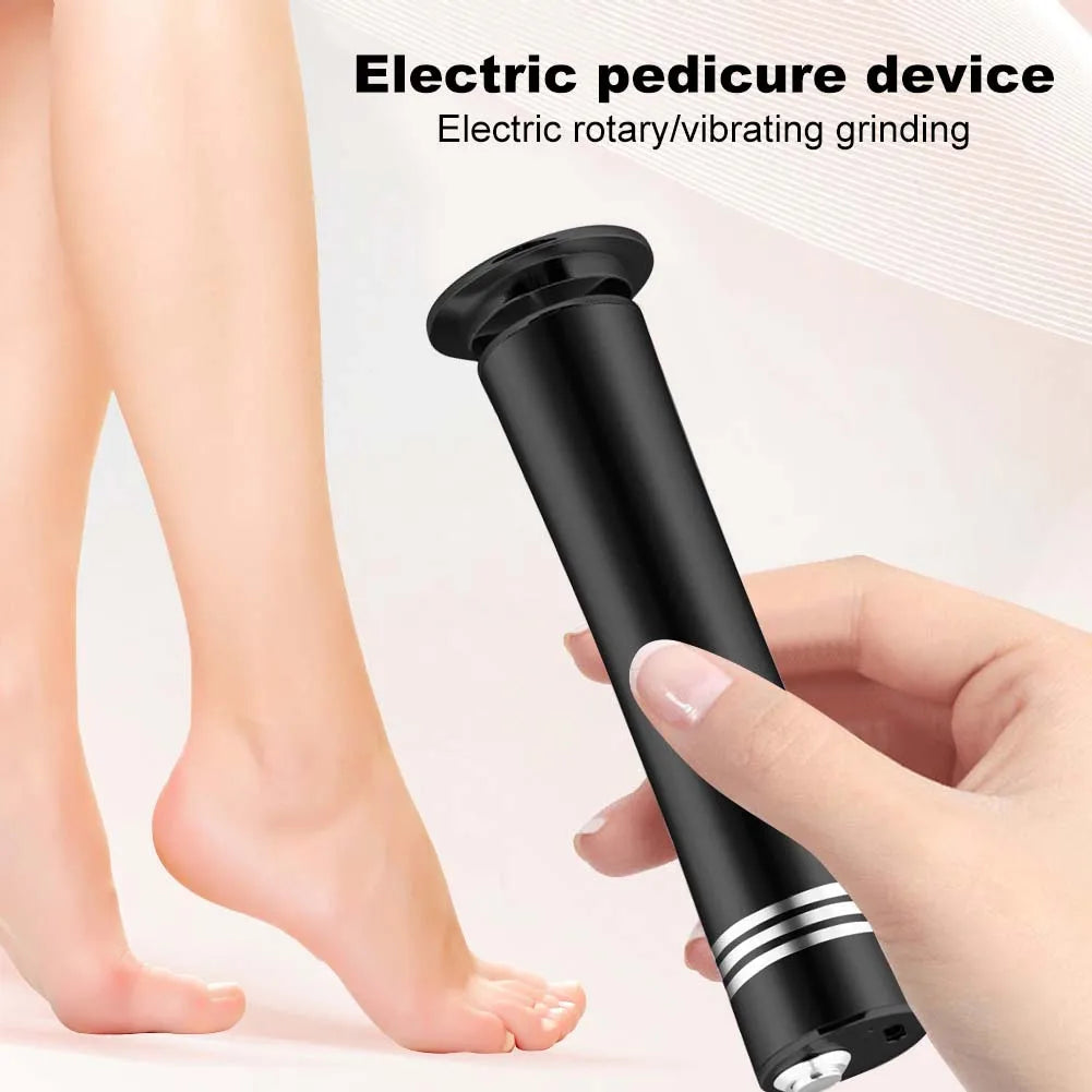 Electric Pedicure Foot Calus Remover Tool Rechargeable Electronic Foot File Grinder Electric Foot Grinding Trimmer for Dead Skin