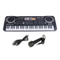 Kids Electronic Piano Keyboard Portable 61 Keys Organ With Microphone Education Toy Musical Instrument Gift For Child Beginner