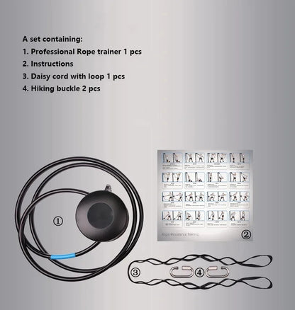 Suspension Endless Rope Trainer Core Power Training Hanging Easy And Exercise Home Or Gym Resistance Magnetic Control 6 Levels