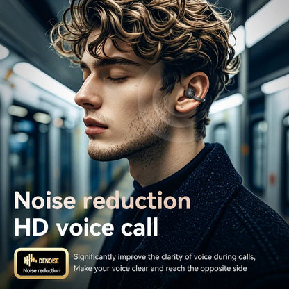 Wireless Ear Clip Earphones with Touch Screen 144 Languages AI Real Time Translation Headphones Smart Bluetooth Earbuds Device