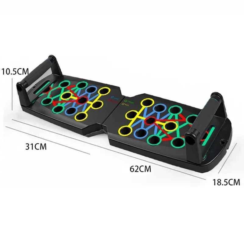 Household push-up board rack, foldable fitness equipment for men and women, chest and abdominal muscle training device.