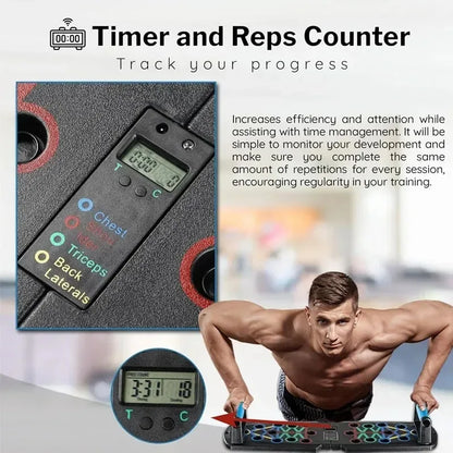Household push-up board set for portable multi-function push-up fitness equipment for men's chest abdomen/back training