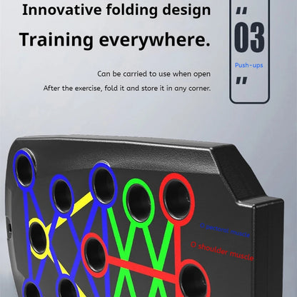 Foldable Push Up Board Chest Abs Core Training Equipment Portable Home Gym Fitness