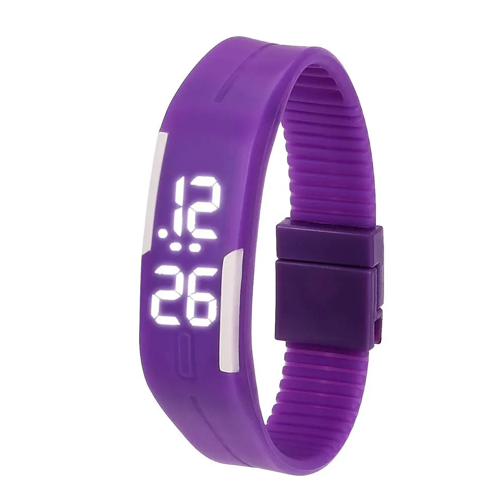 Waterproof Kids Wristband Silicone Bracelet Electronic Watch LED Touch Wrist Watch Touch Digital Watch Sports Wristwatches