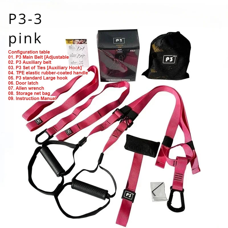 New 1 Set Suspension Training Strap Fitness Strength Power Suspension Trainer  Yoga Strap Wall Mount Professional Trx Tensioner