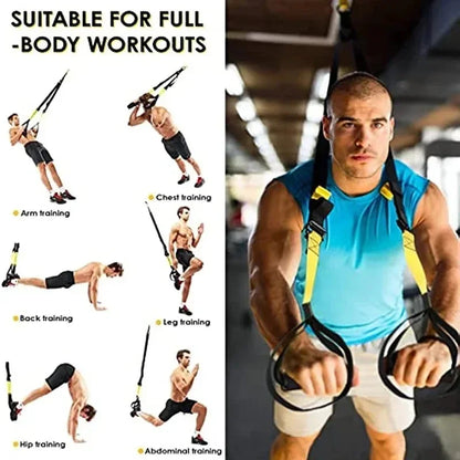 New 1 Set Suspension Training Strap Fitness Strength Power Suspension Trainer  Yoga Strap Wall Mount Professional Trx Tensioner