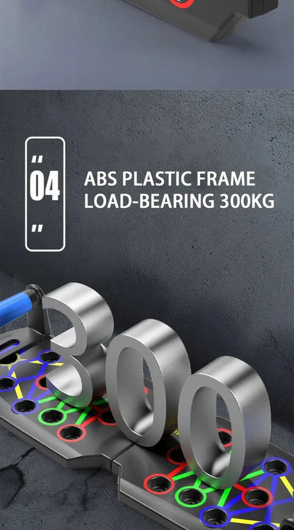 Household push-up board rack, foldable fitness equipment for men and women, chest and abdominal muscle training device.