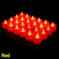 1/48PCS Flameless Led Candle Christmas Wedding Party Decoration Table Lamp Heart-shape Electronic Battery-Power Tealight Candles