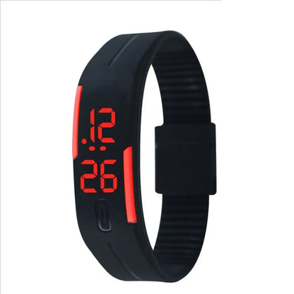 Waterproof Kids Wristband Silicone Bracelet Electronic Watch LED Touch Wrist Watch Touch Digital Watch Sports Wristwatches