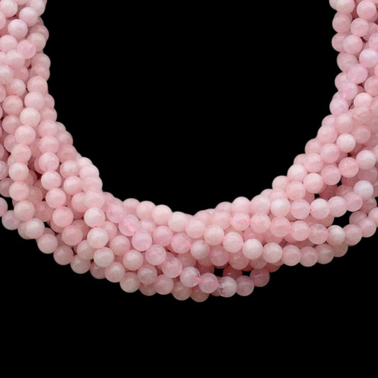 Morganite Round 6mm 8mm-0